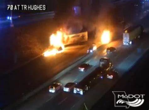 I-70 in reopened after fiery crash involving tractor trailers
